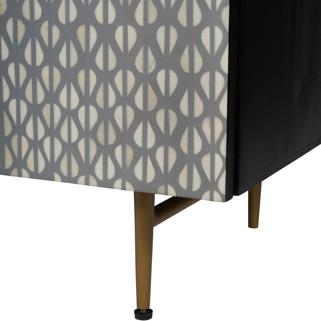 Burgess Grey & White Bone Inlay Sideboard