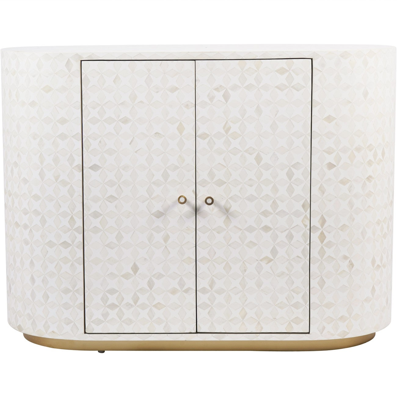 Aspen White Bone Inlay & Gold Sideboard | Small