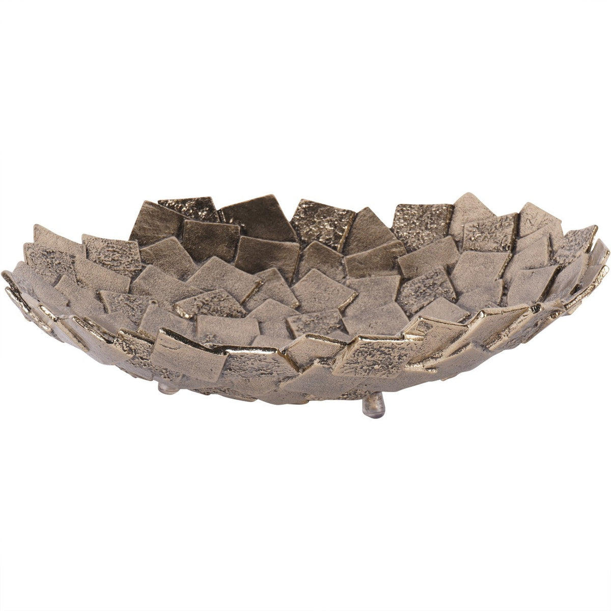 Montrose Antique Gold Cast Aluminium Platter