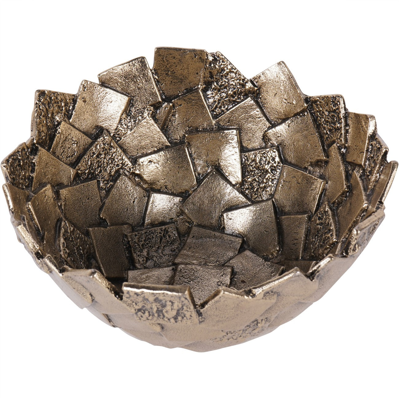 Montrose Antique Gold Cast Aluminium Bowl