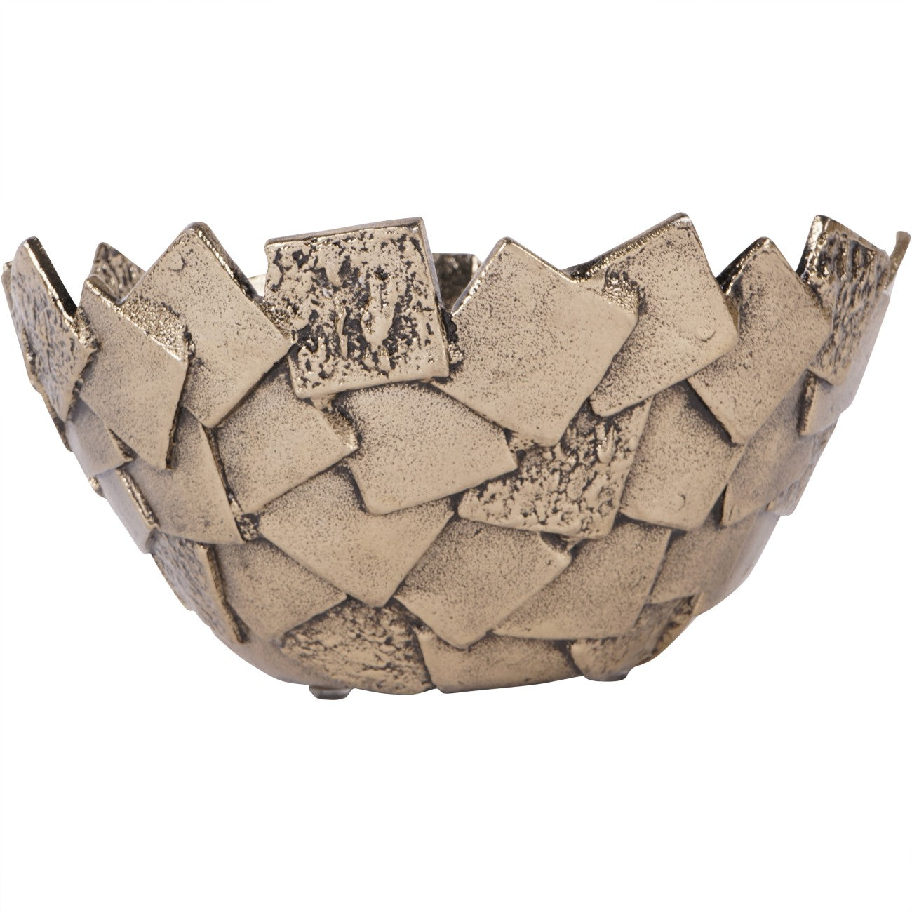 Montrose Antique Gold Cast Aluminium Bowl