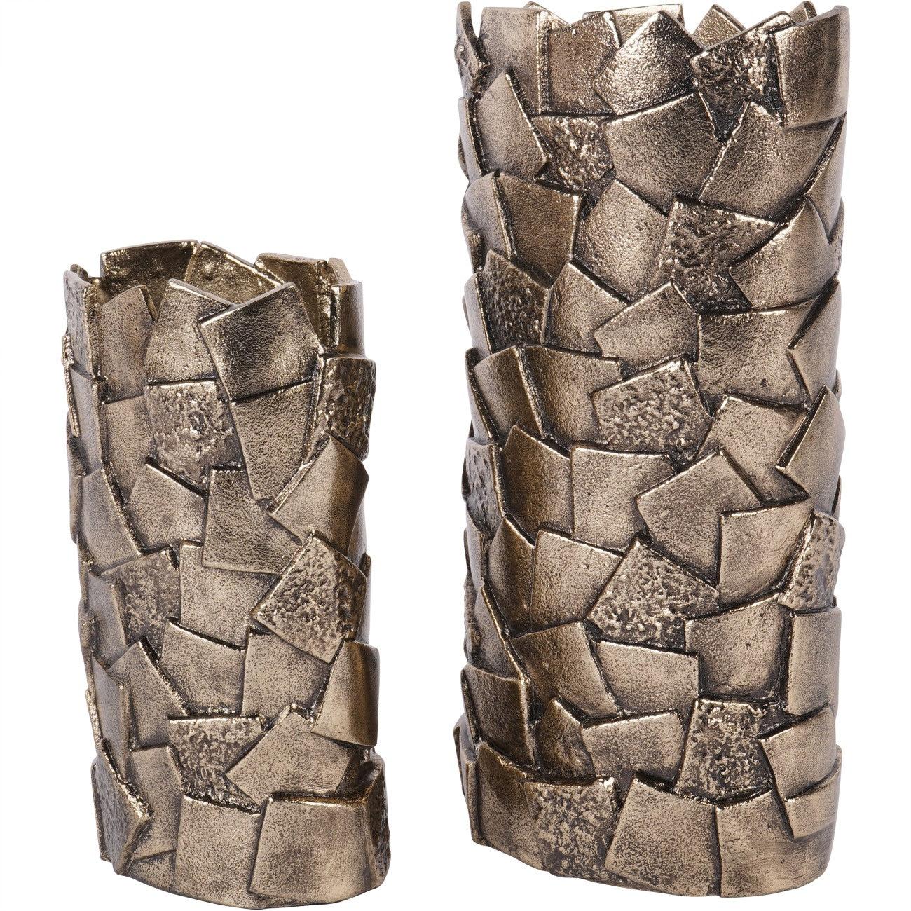 Montrose Antique Gold Cast Aluminium Decorative Vase | Large