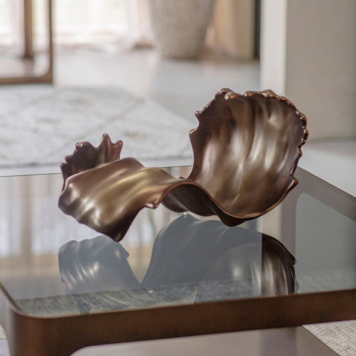 Montrose Antique Gold Decorative Scroll Sculpture