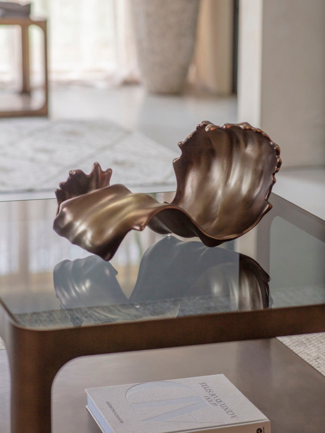 Montrose Antique Gold Decorative Scroll Sculpture