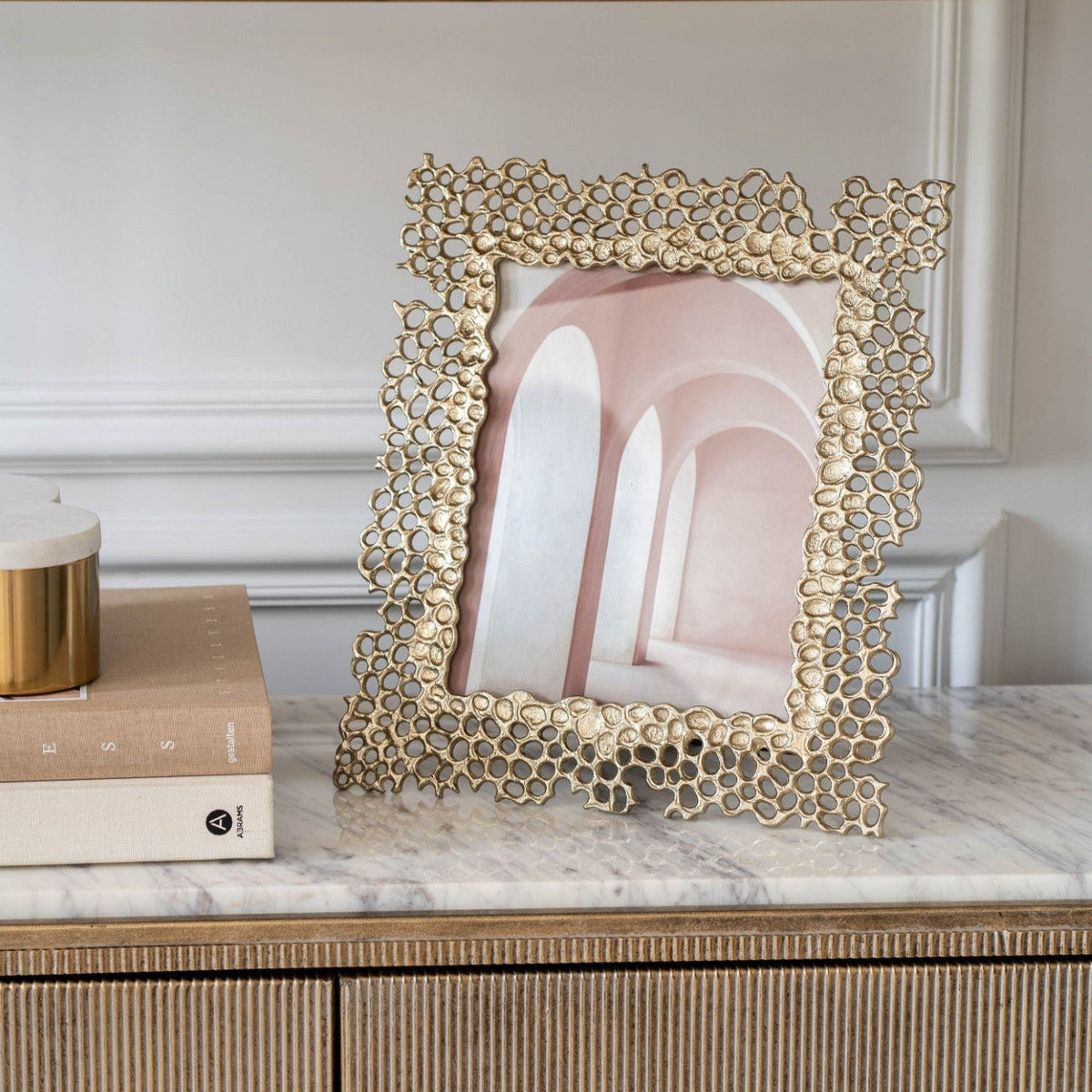 Miel Cast Aluminium Gold Photo Frame 8x10