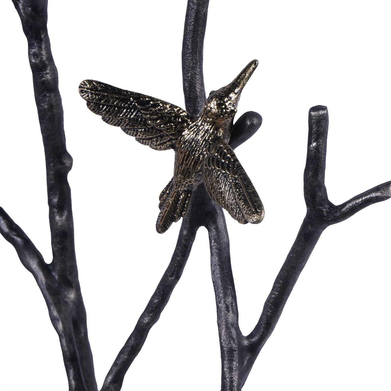 Twig Branches & Bronze Birds Floor Standing Sculpture