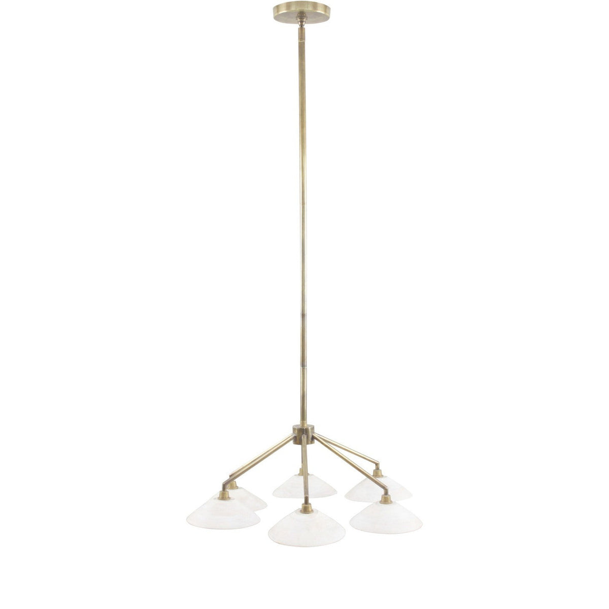 Lucia Brass 6 Light Chandelier