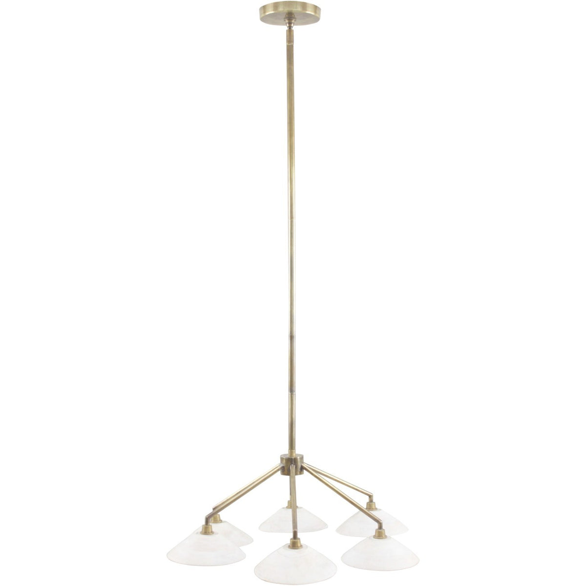 Lucia Brass 6 Light Chandelier