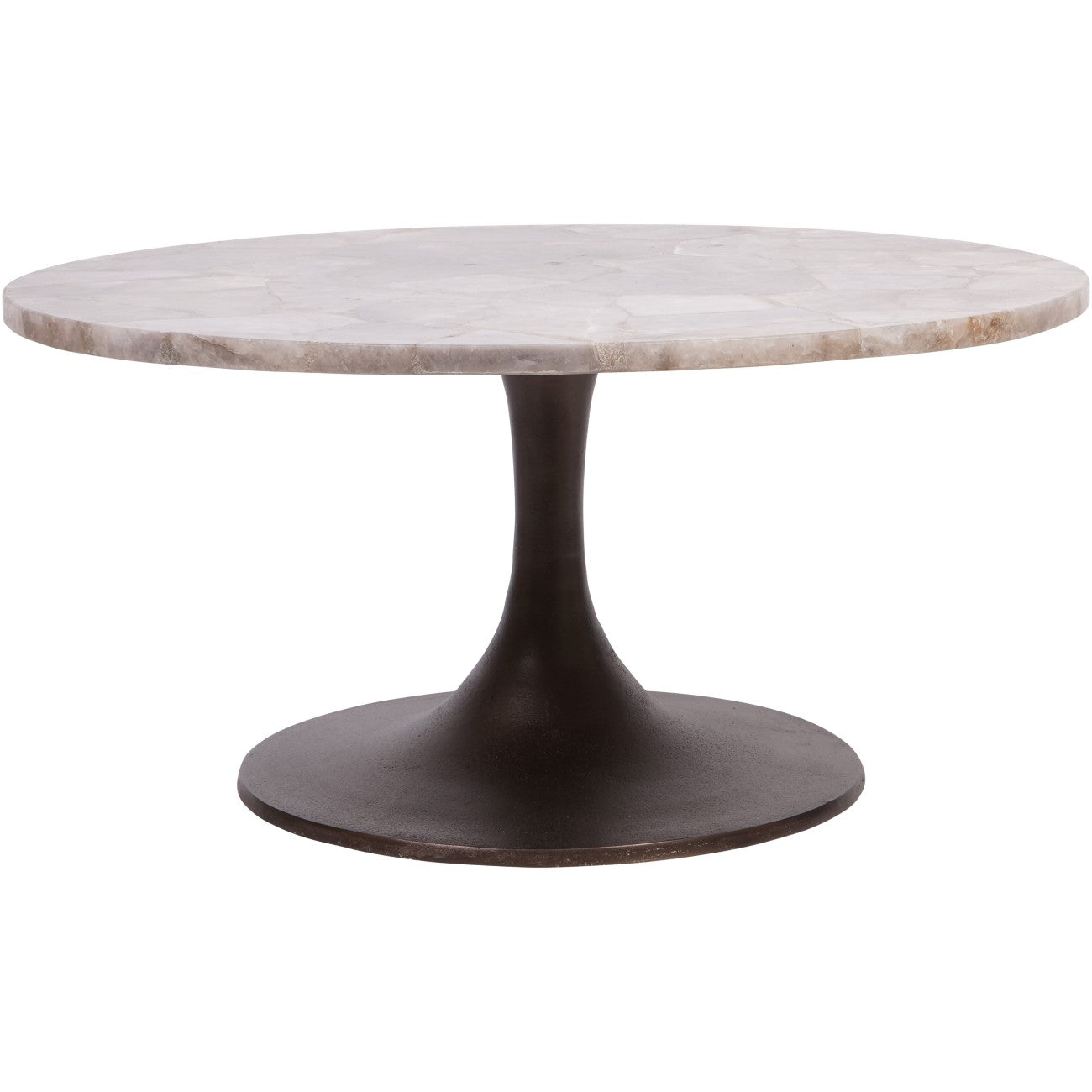 Bosworth Round Smokey Quartz Coffee Table 80cm