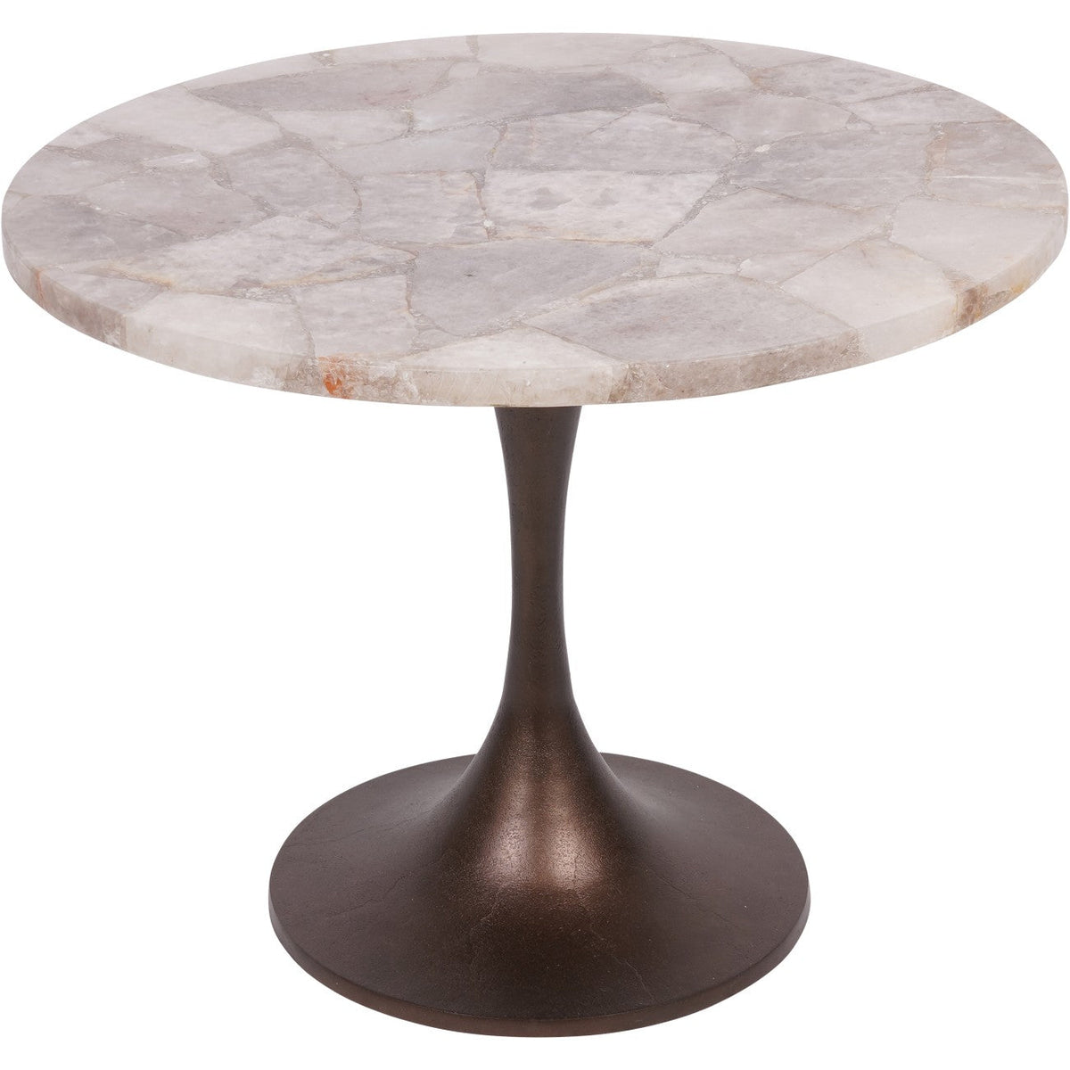 Bosworth Smokey Quartz Round Side Table | Large