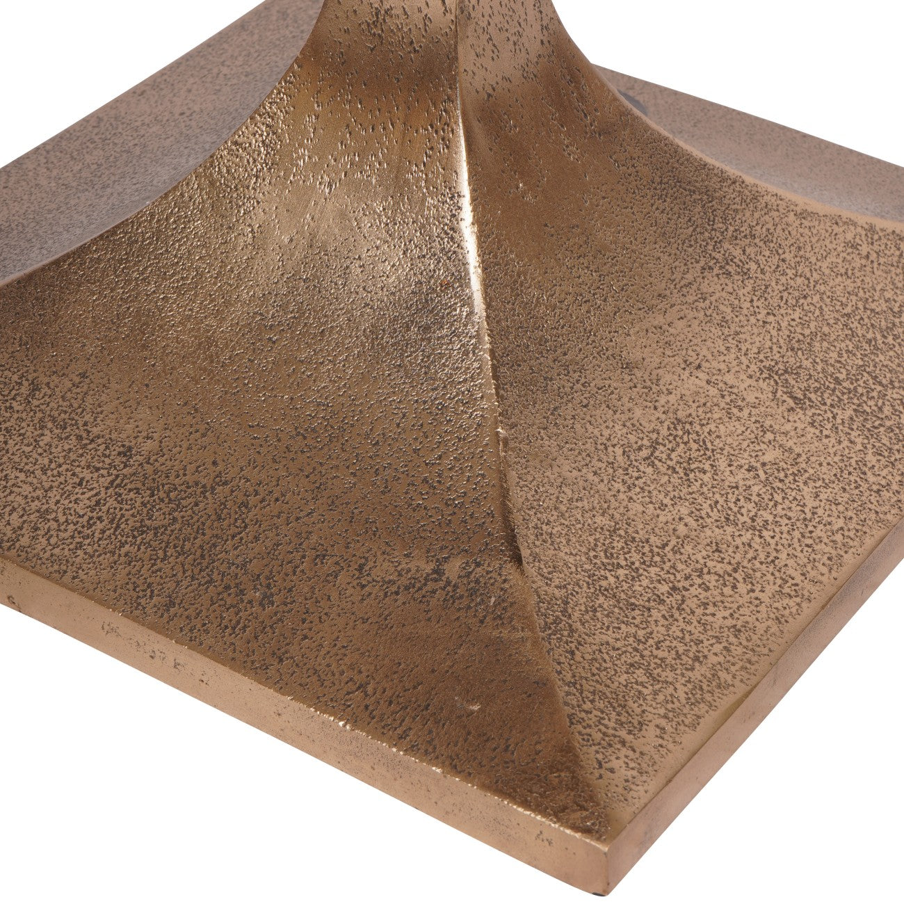 Morchino Bronze & Grey Marble Square Side Table 55cm