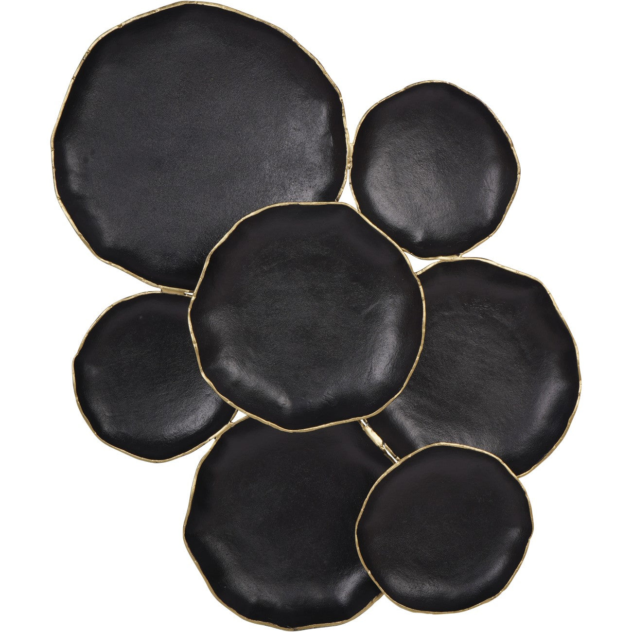Arlow Black & Gold Metal Wall Art | Extra Large