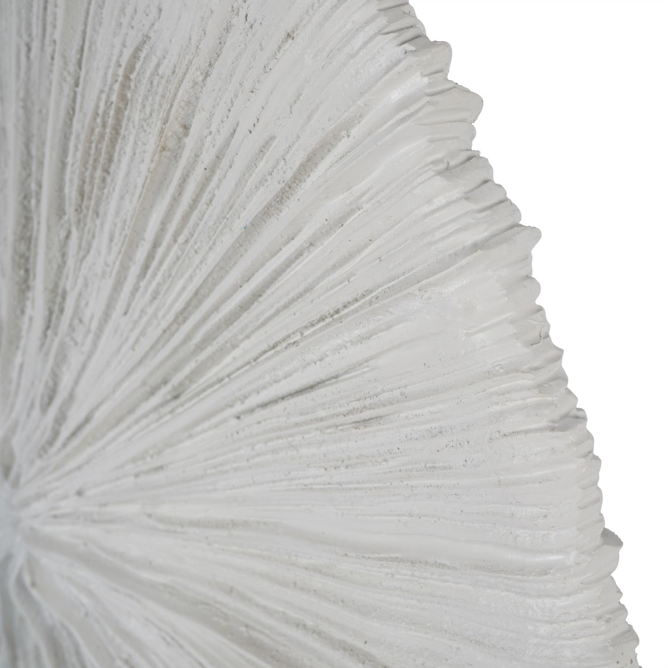 Orbis White Textured Sculpture on Stand