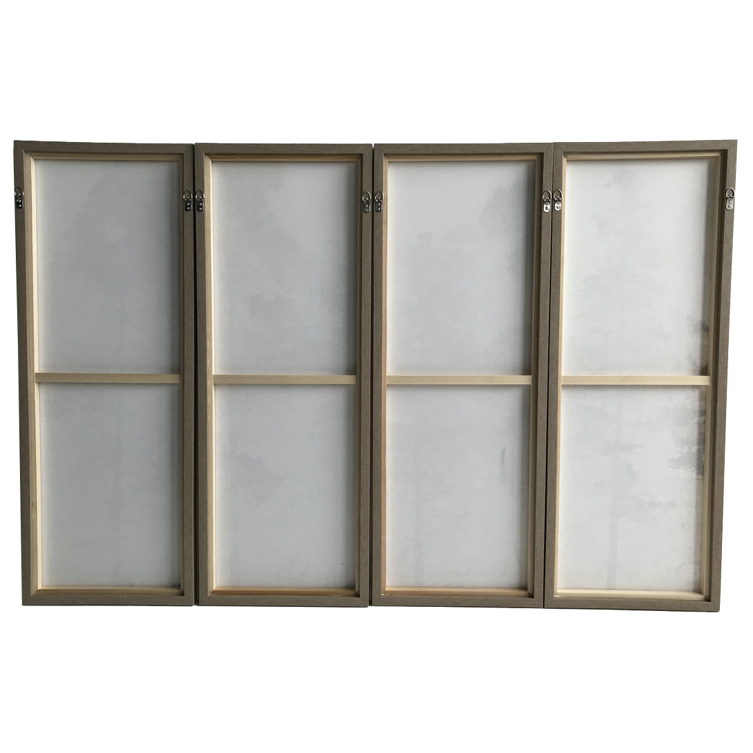 Set of 4 Trees Gold Foil Framed Wall Art