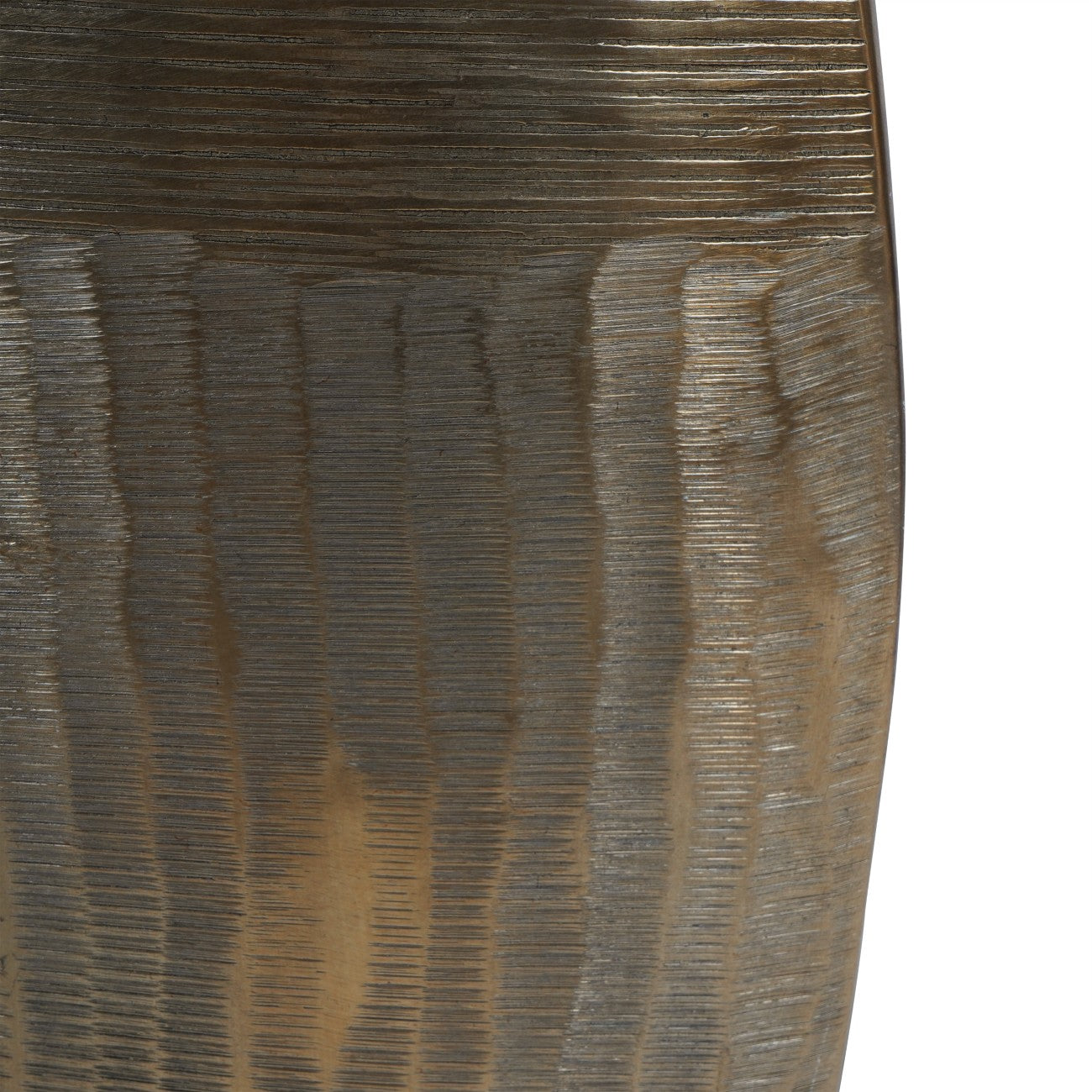 Southwold Textured Oval Antique Brass Vase Large 80cm