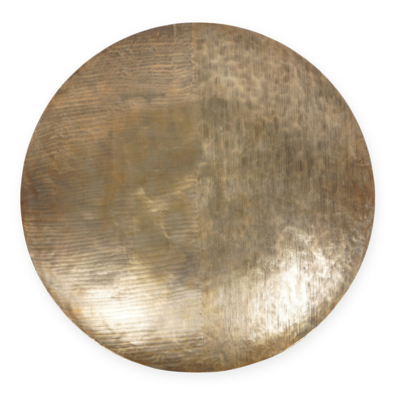 Southwold Round Antique Brass Plate Wall Art XL