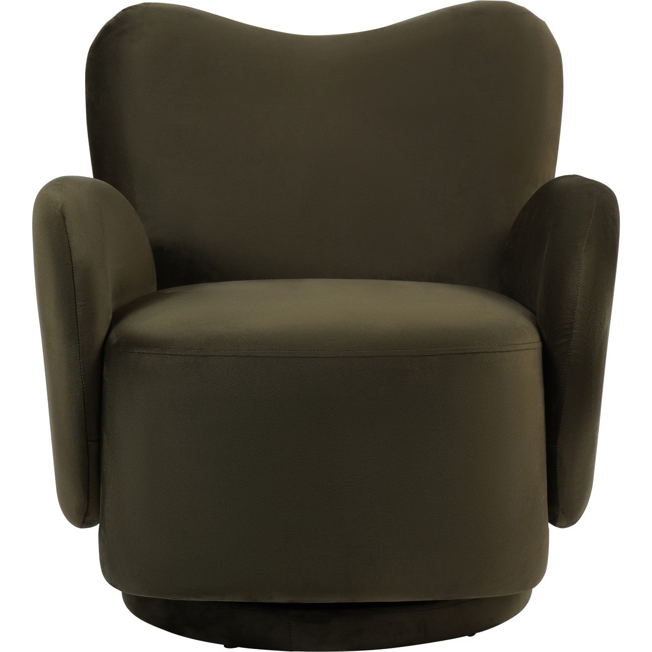 Bingham Green Velvet Swivel Chair
