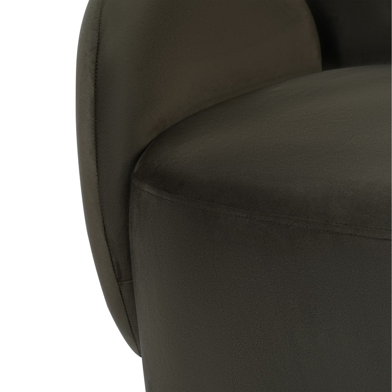 Bingham Green Velvet Swivel Chair