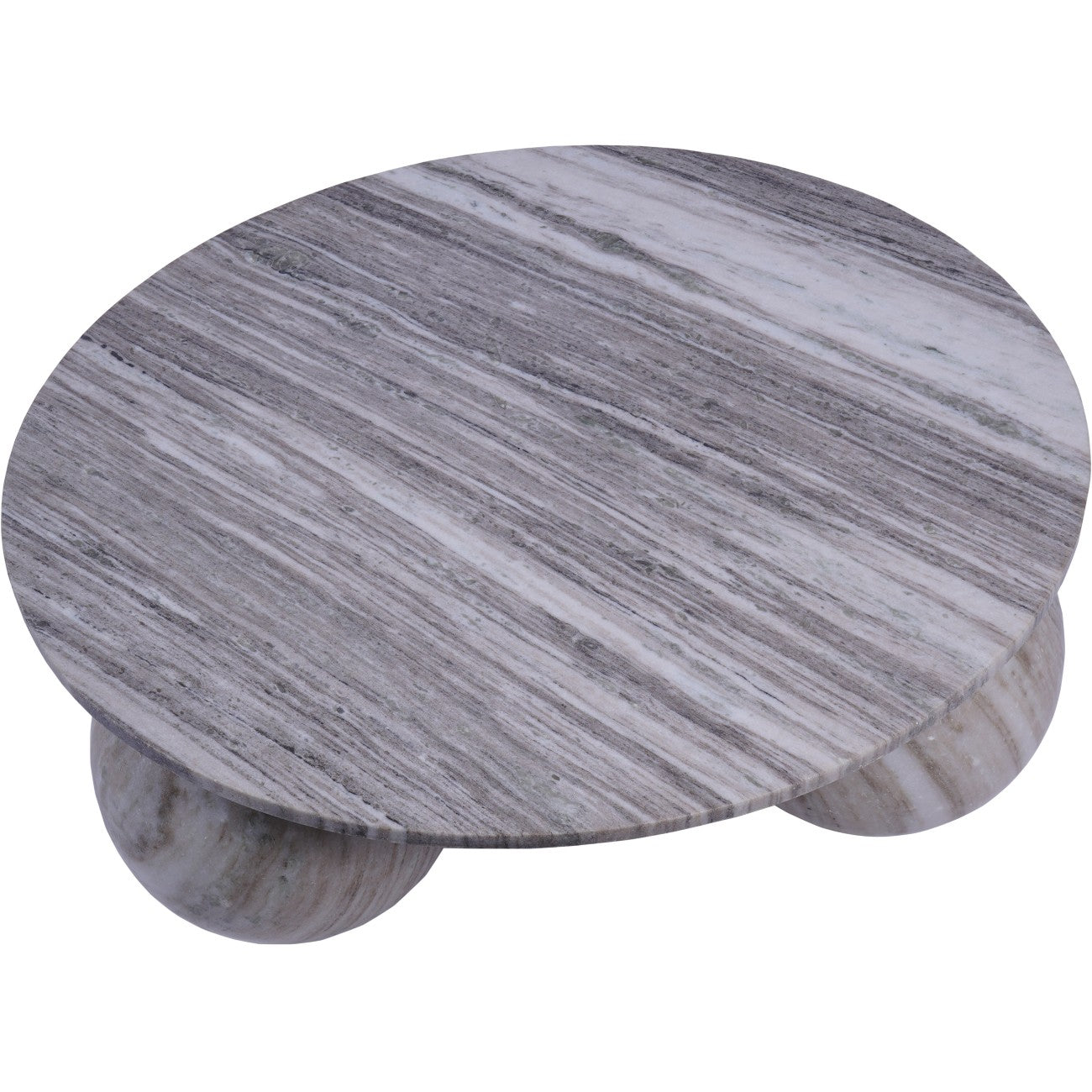 Salento Grey Marble Round Coffee Table