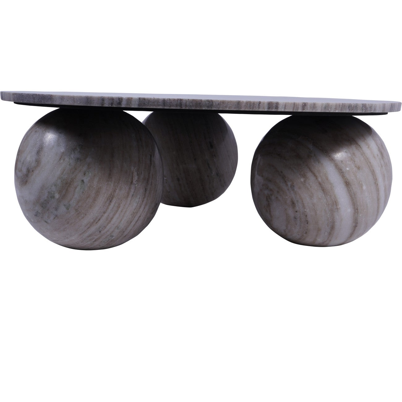 Salento Grey Marble Round Coffee Table