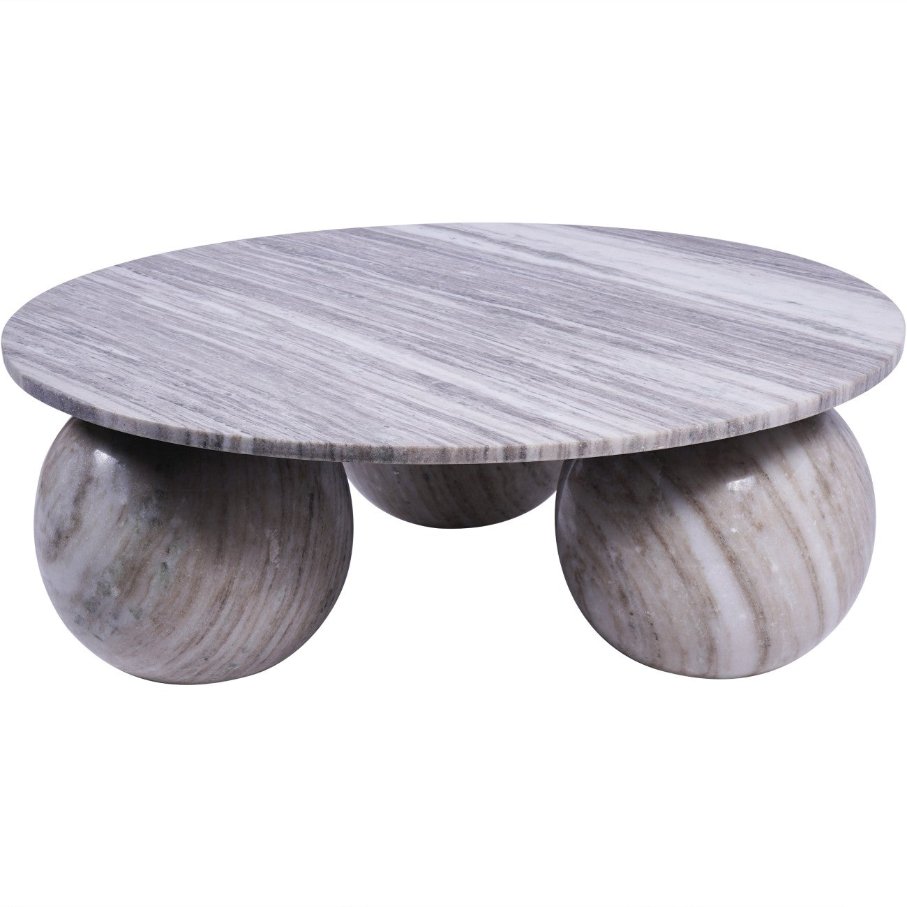 Salento Grey Marble Round Coffee Table