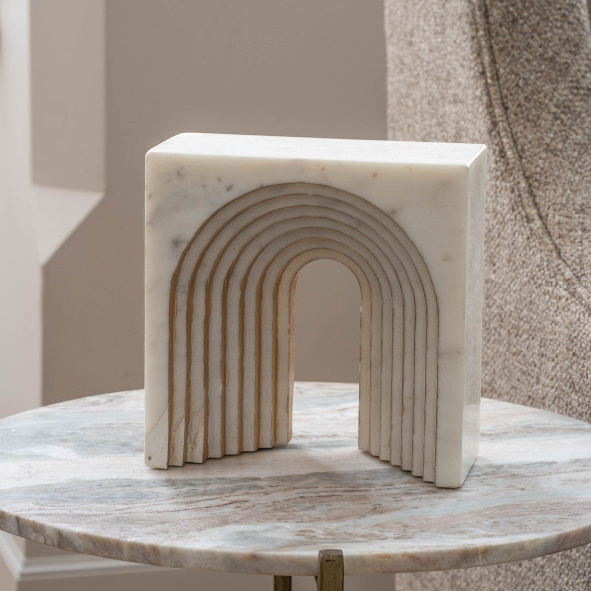 Genoa White Marble Decorative Sculpture