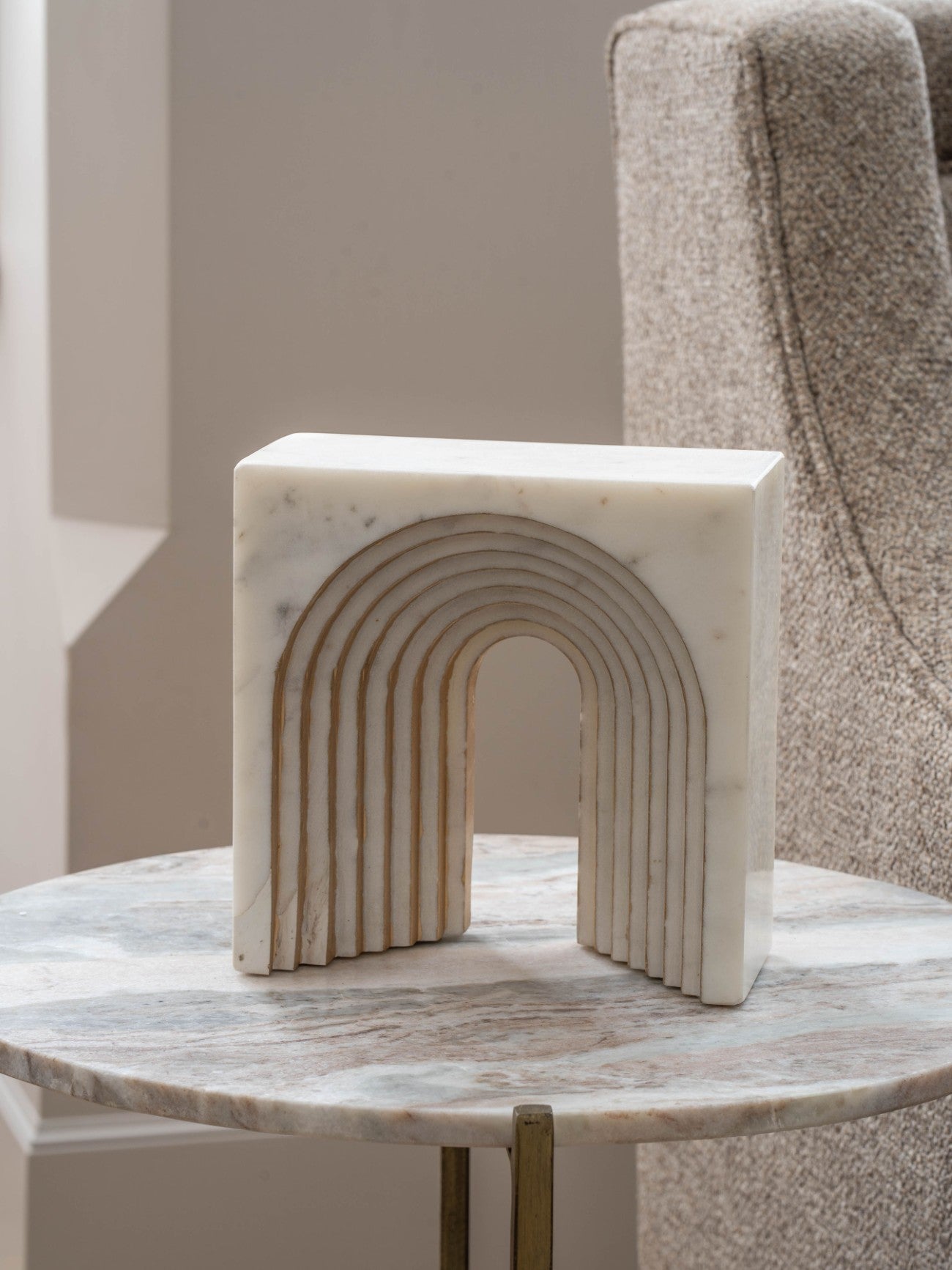 Genoa White Marble Decorative Sculpture