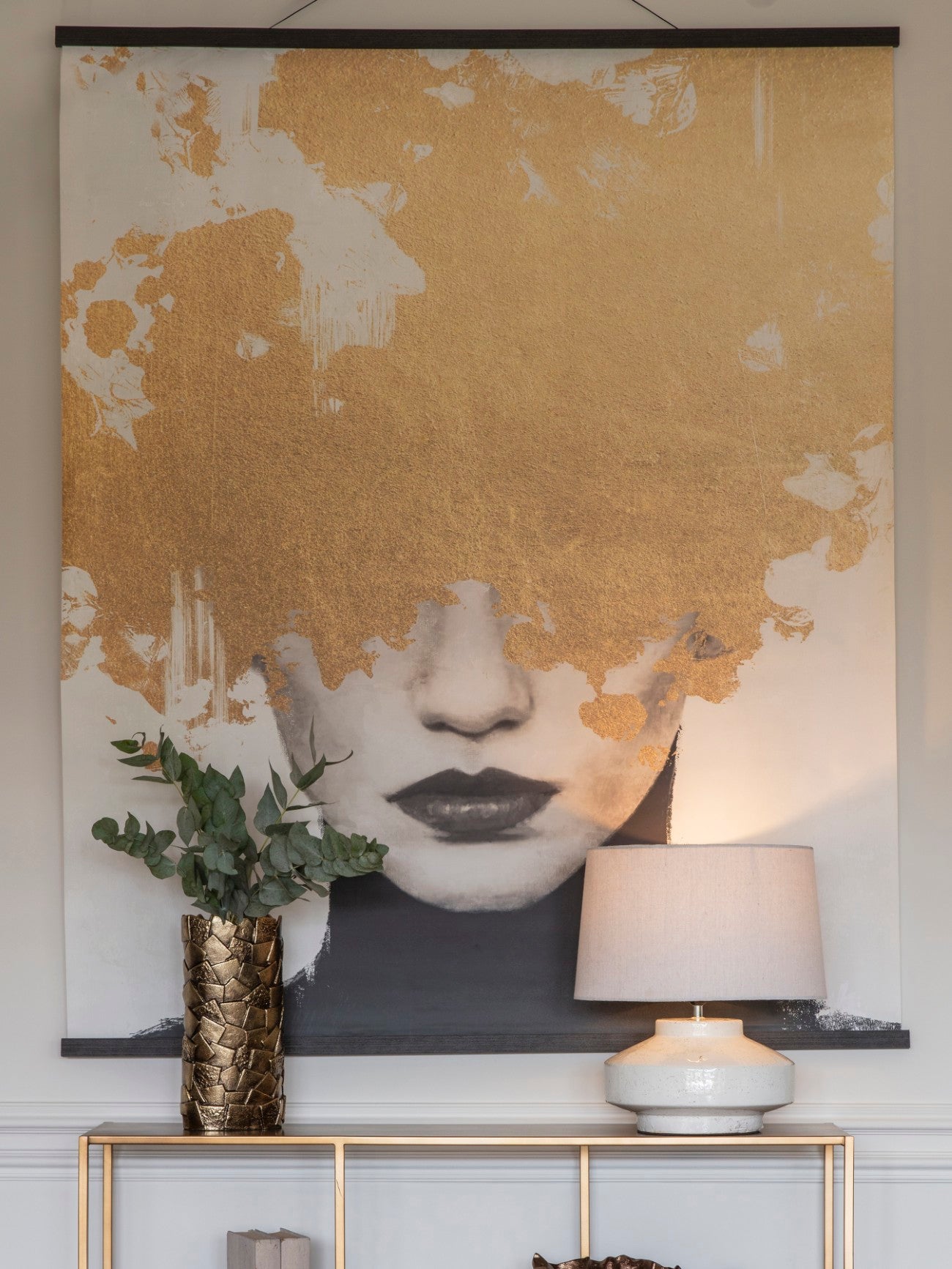 Medusa Gold Foil XL Hanging Wall Art