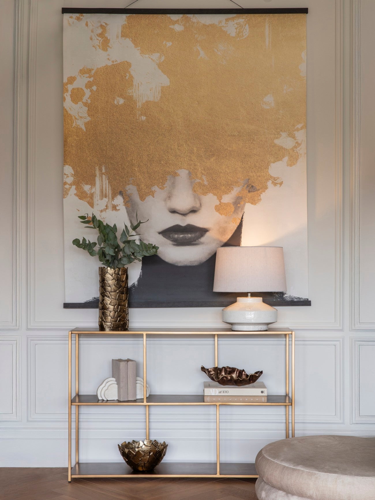 Medusa Gold Foil XL Hanging Wall Art