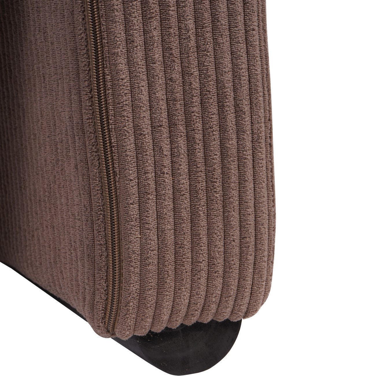 Ellis S-Shape Mid Brown Curved Accent Chair