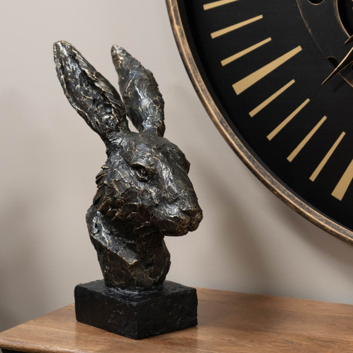 Antique Bronze Albert Rabbit Head Sculpture