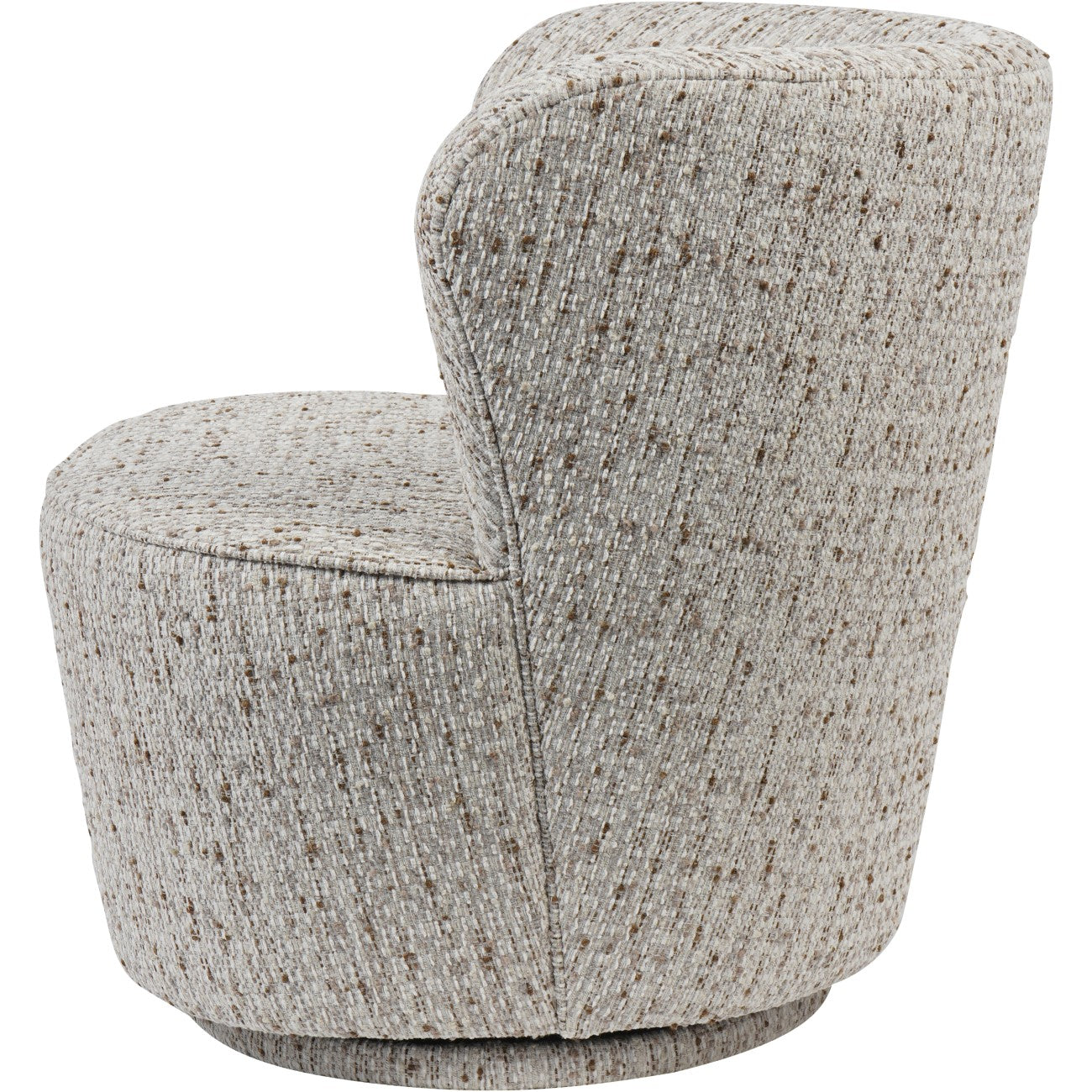 Roehampton Natural Textured Weave Slub Swivel Chair