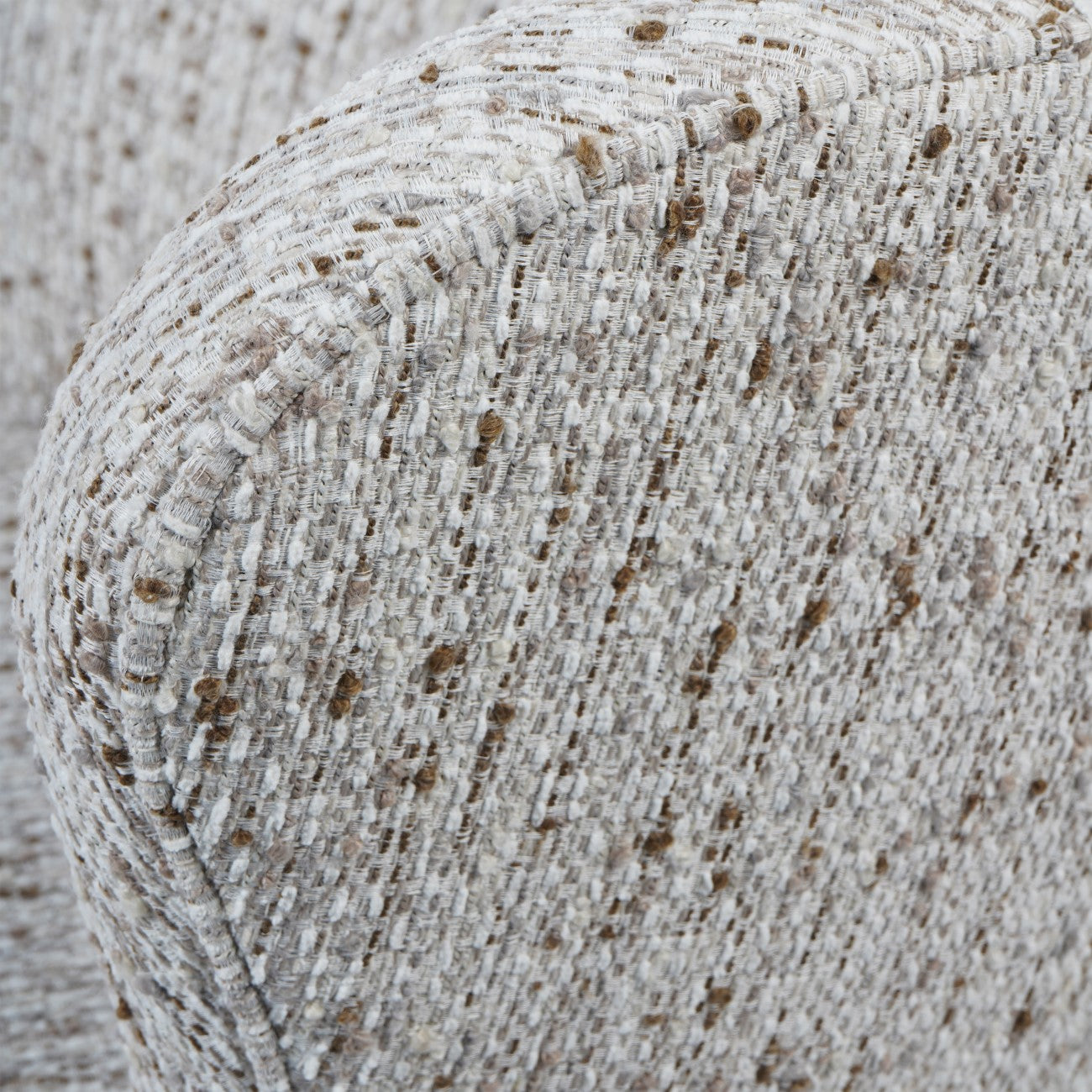 Roehampton Natural Textured Weave Slub Swivel Chair
