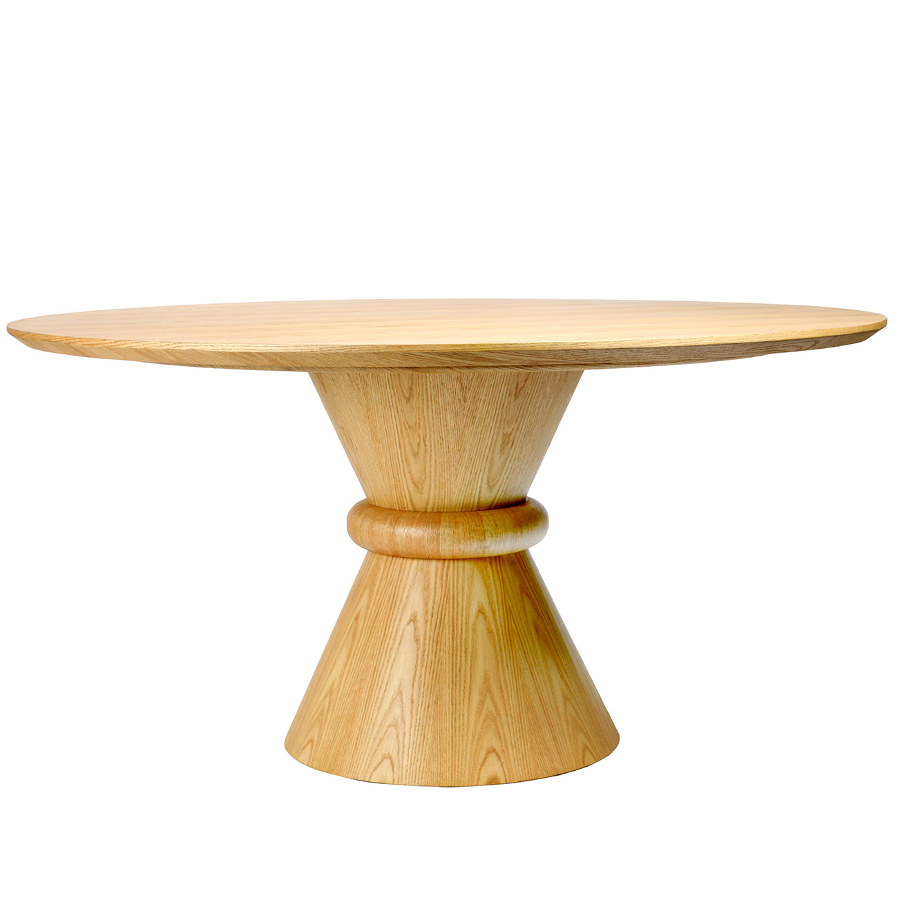 Canberra Round Wooden Pedestal 150cm Dining Table — view 2
