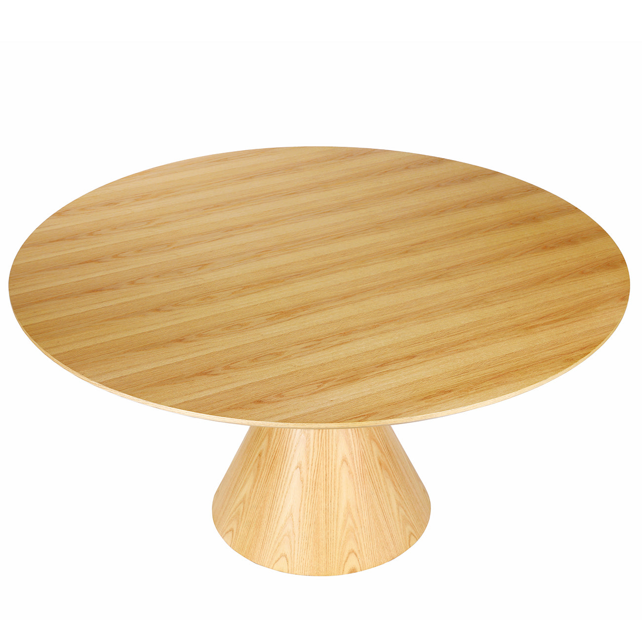Canberra Round Wooden Pedestal 150cm Dining Table — view 3
