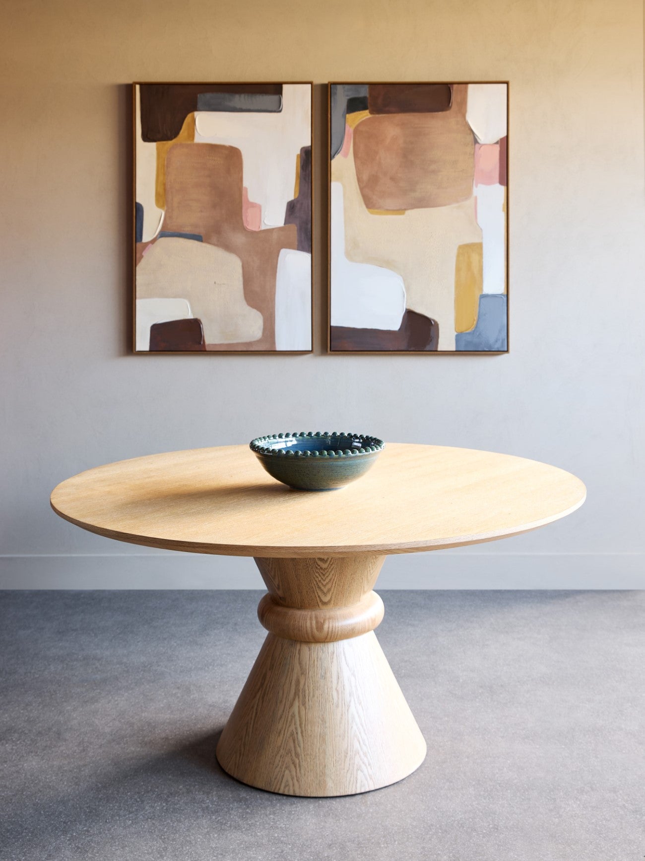 Canberra Round Wooden Pedestal 150cm Dining Table — lifestyle 6