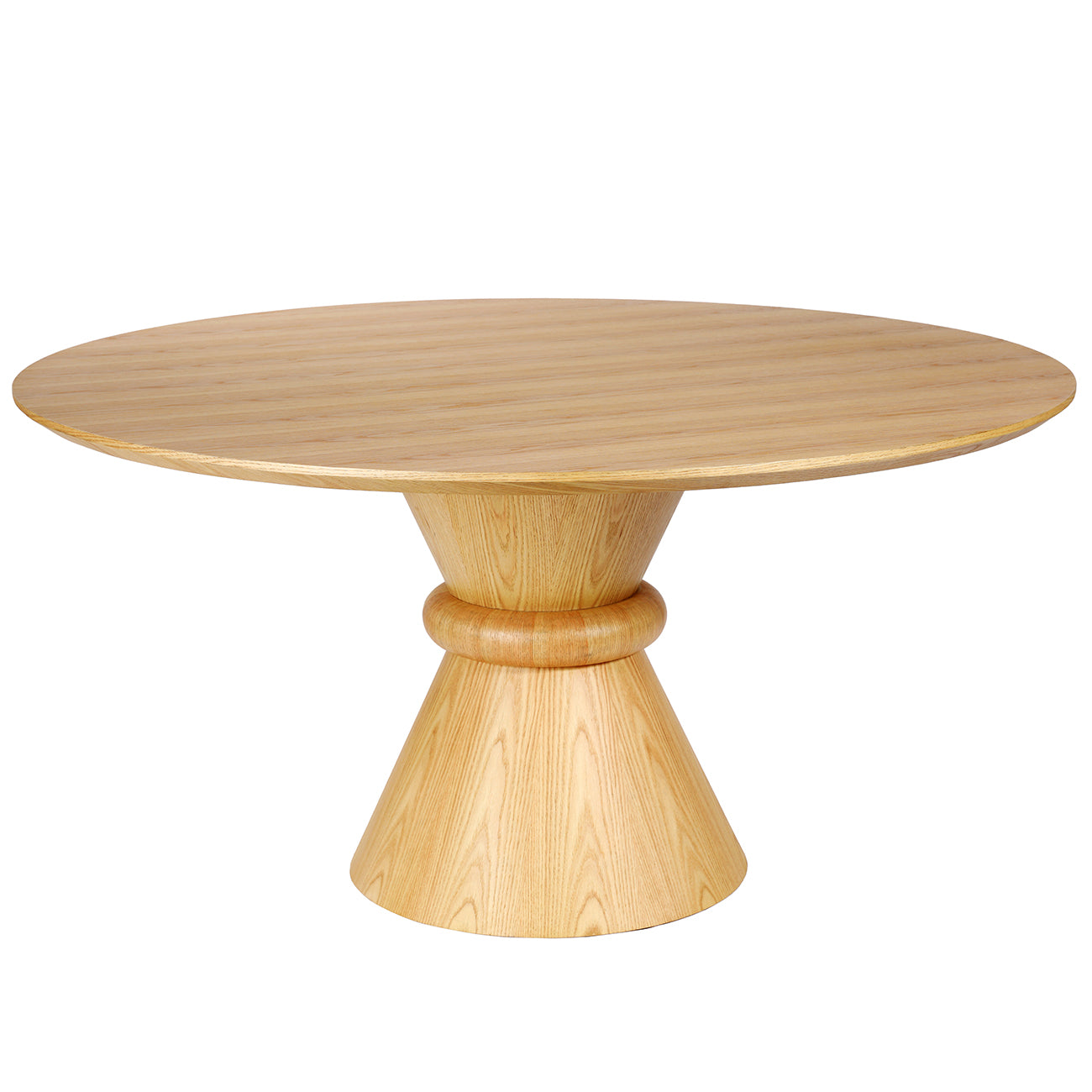 Canberra Round Wooden Pedestal 150cm Dining Table