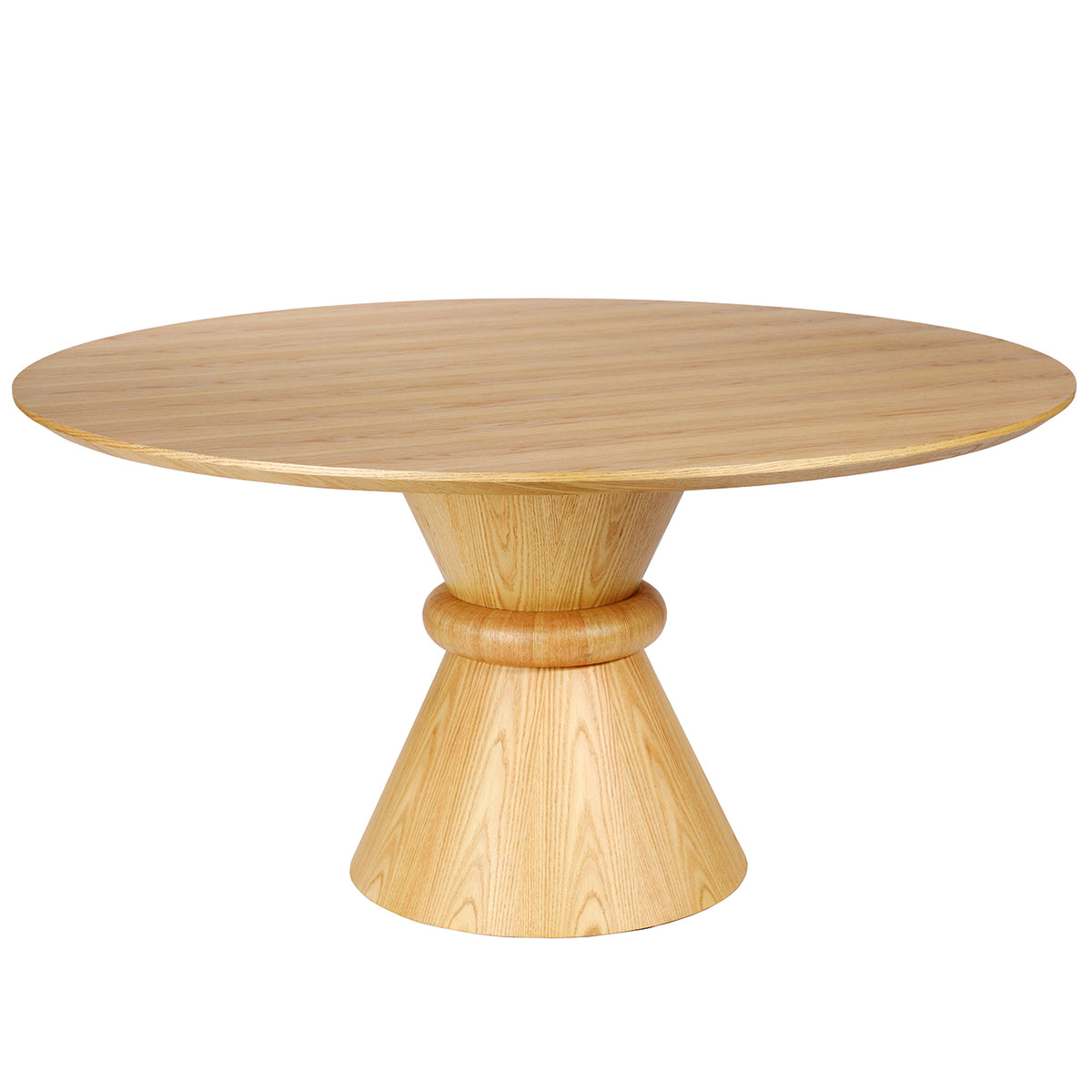 Canberra Round Wooden Pedestal 150cm Dining Table