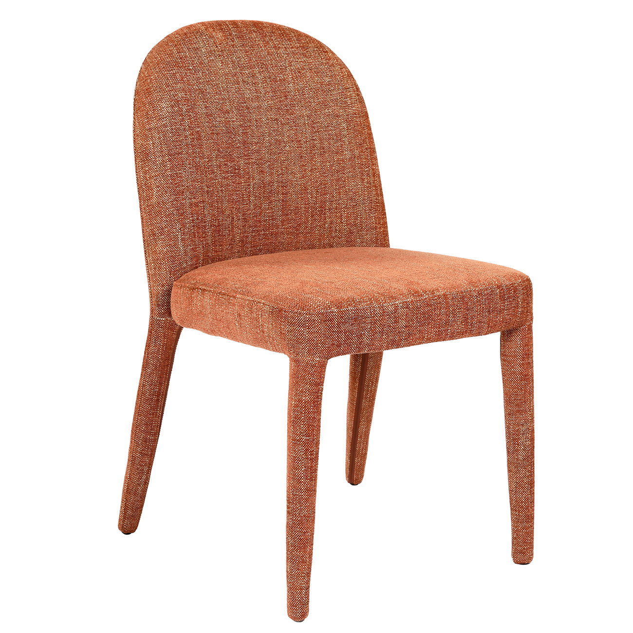 Set of 2 Eska Upholstered Brown Dining Chairs