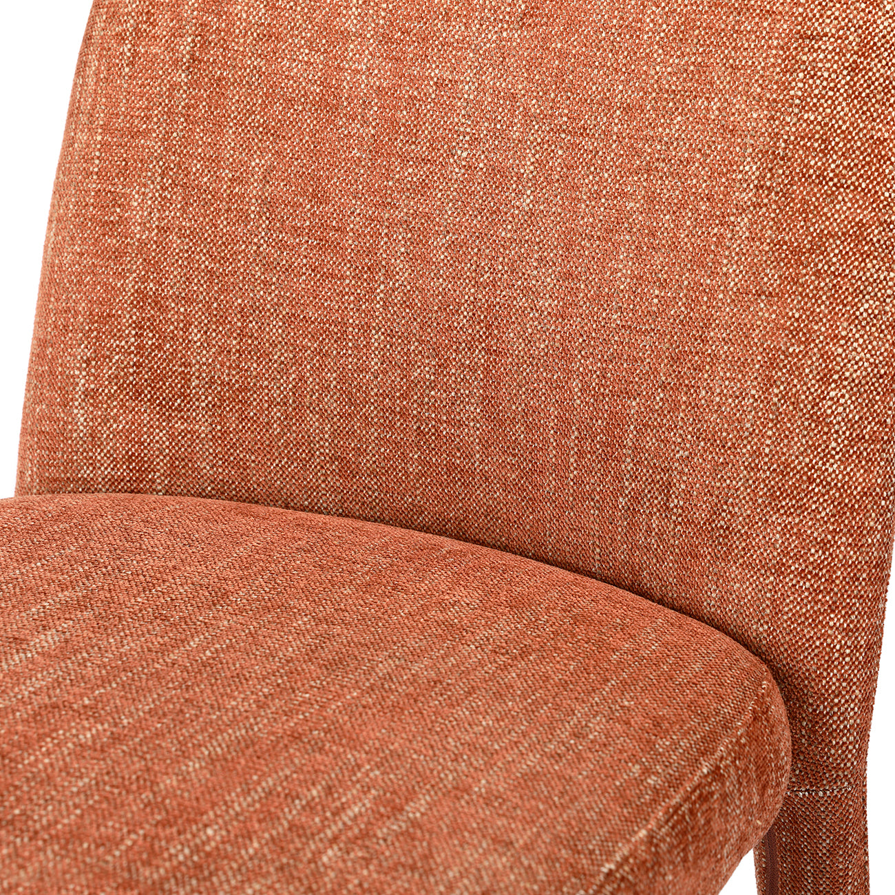 Set of 2 Eska Upholstered Brown Dining Chairs