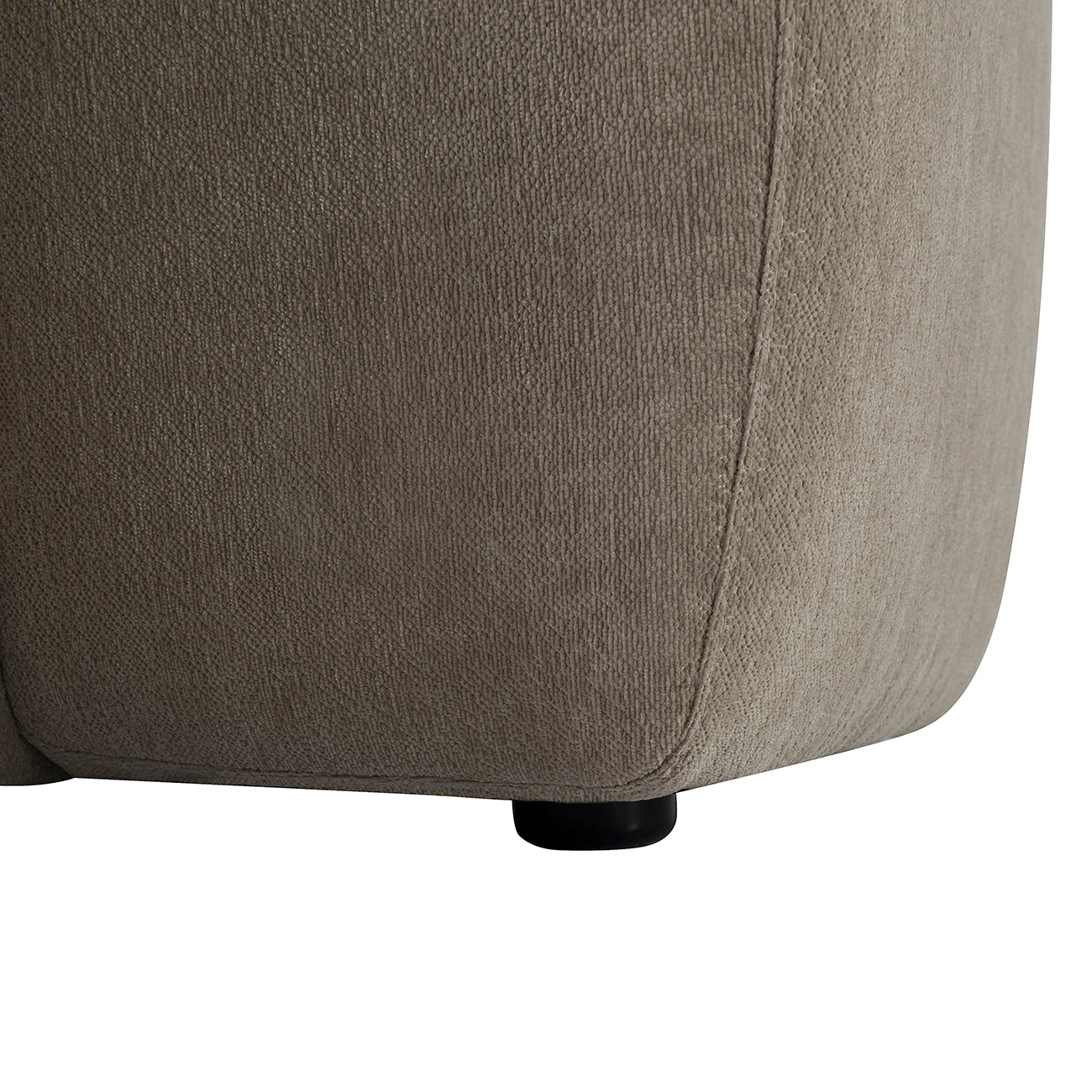 Wicklow Warm Taupe Chenille Smooth Curved Modular Sofa