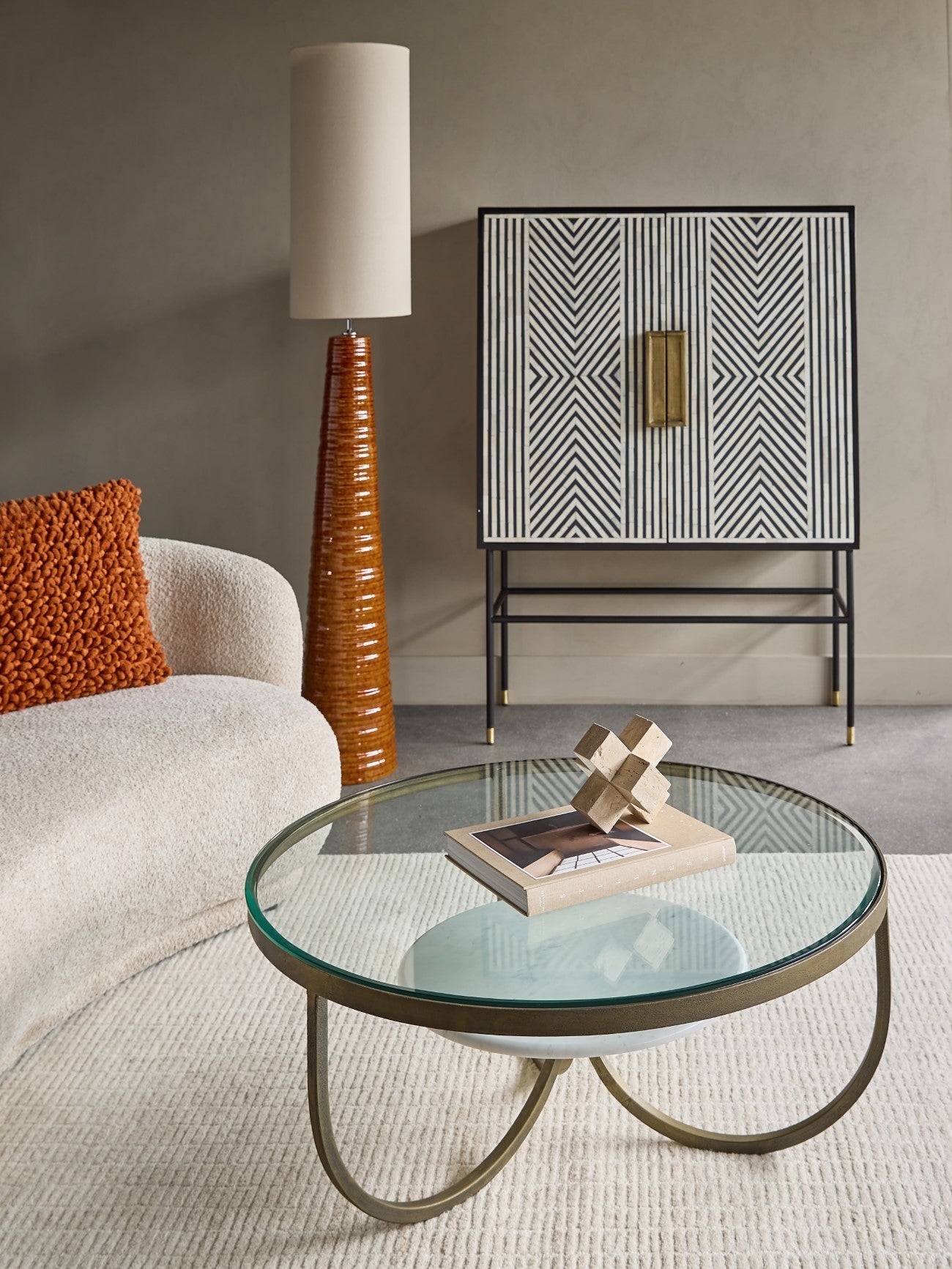 Tivoli Terracotta Ceramic Floor Lamp