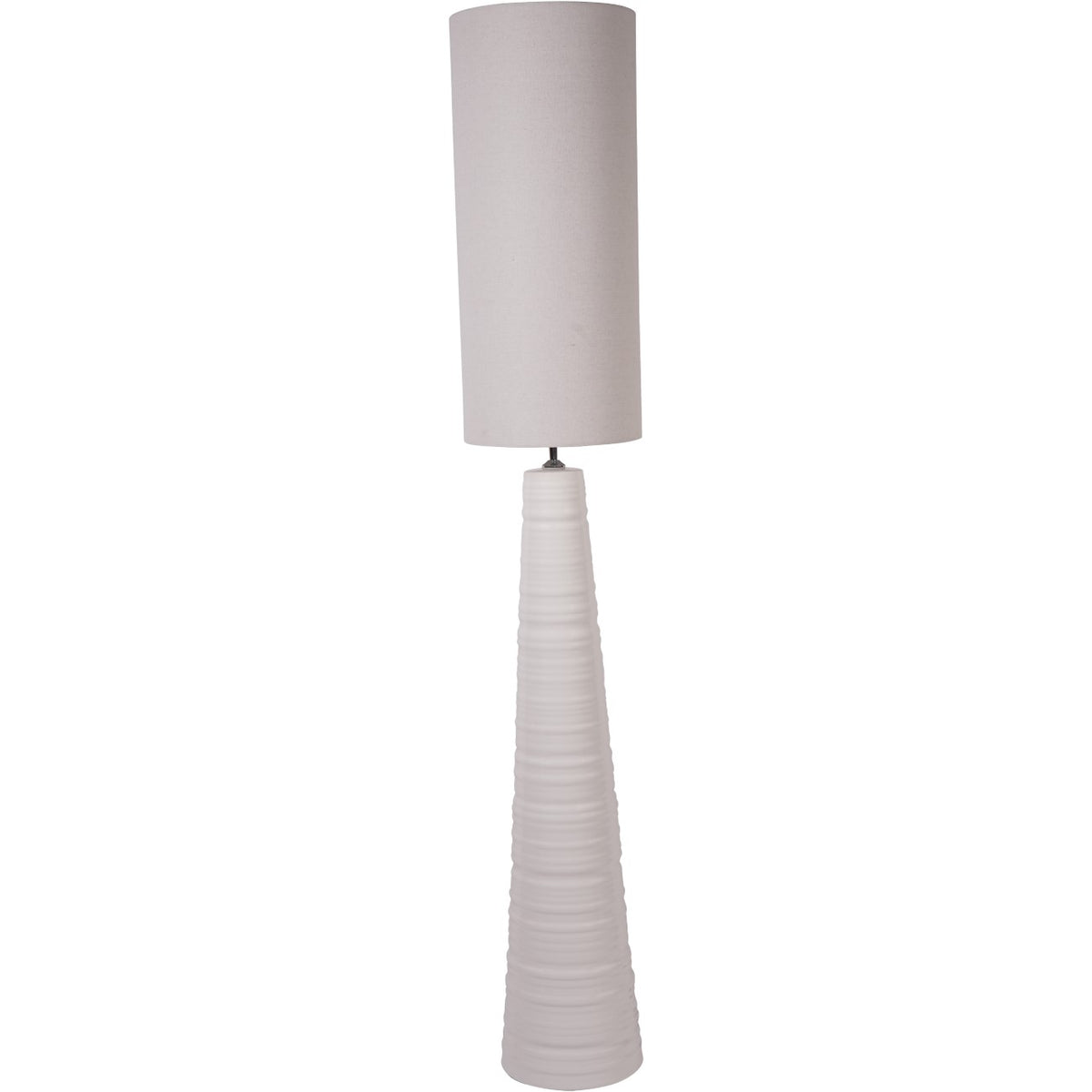 Tivoli Tall Ceramic Floor Lamp White with Shade