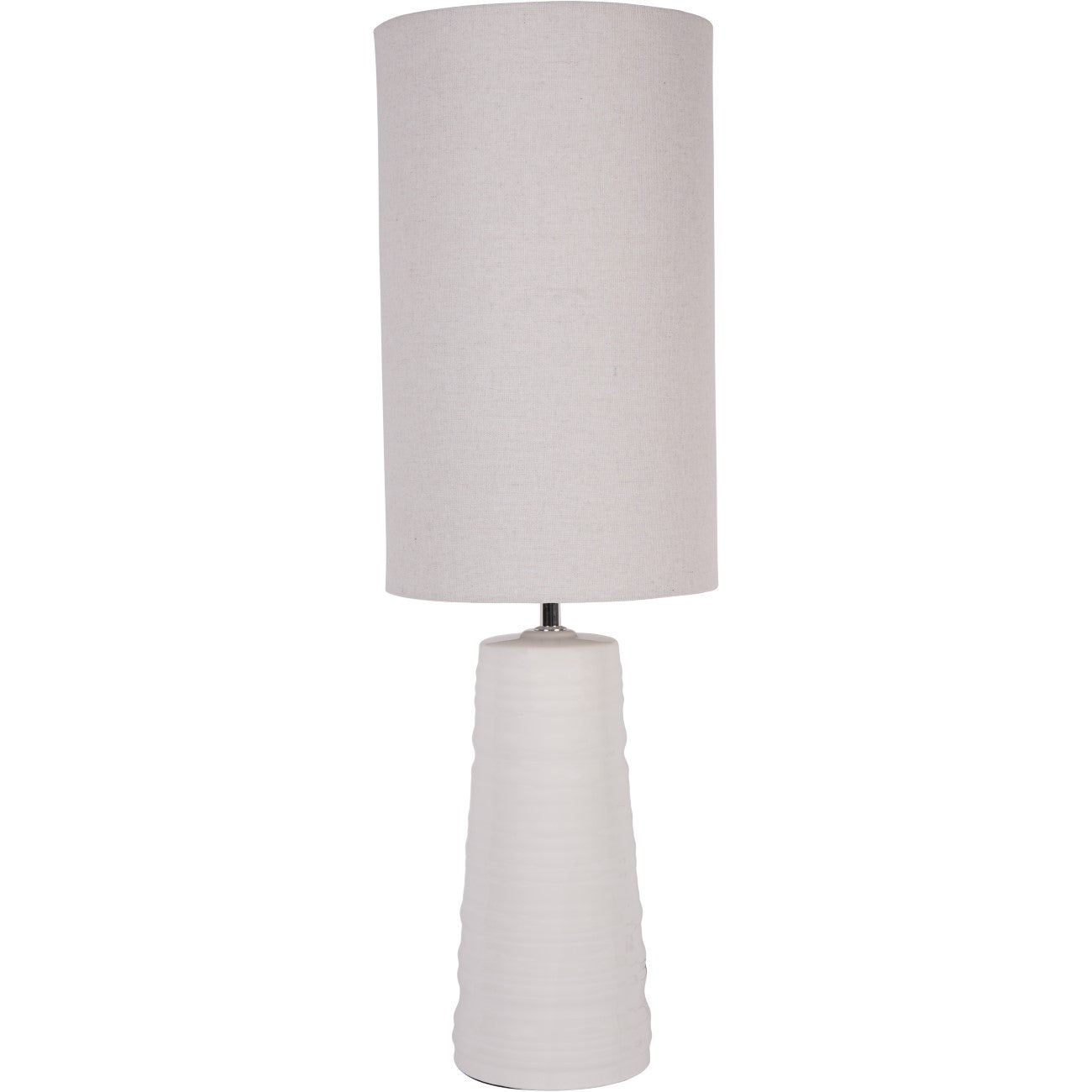 Tivoli Ceramic Table Lamp White with Shade