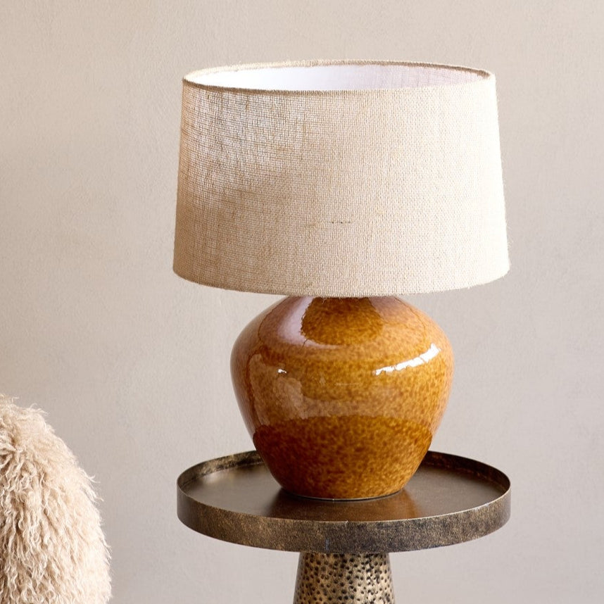 Aubrey Terracotta Ceramic Table Lamp | Large