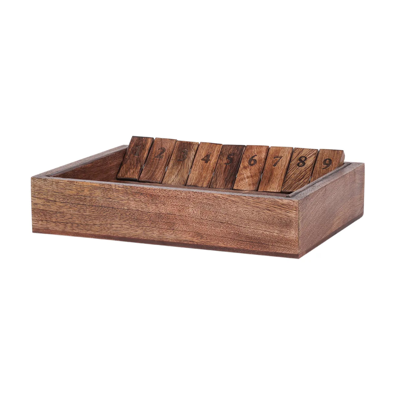 Pryce Mango Wood Shut The Box Game