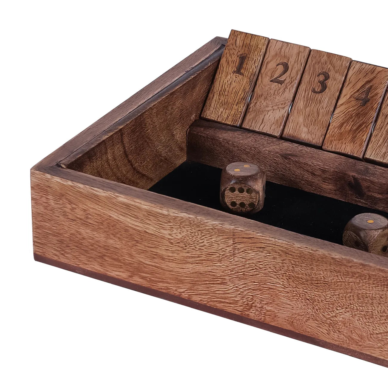 Pryce Mango Wood Shut The Box Game