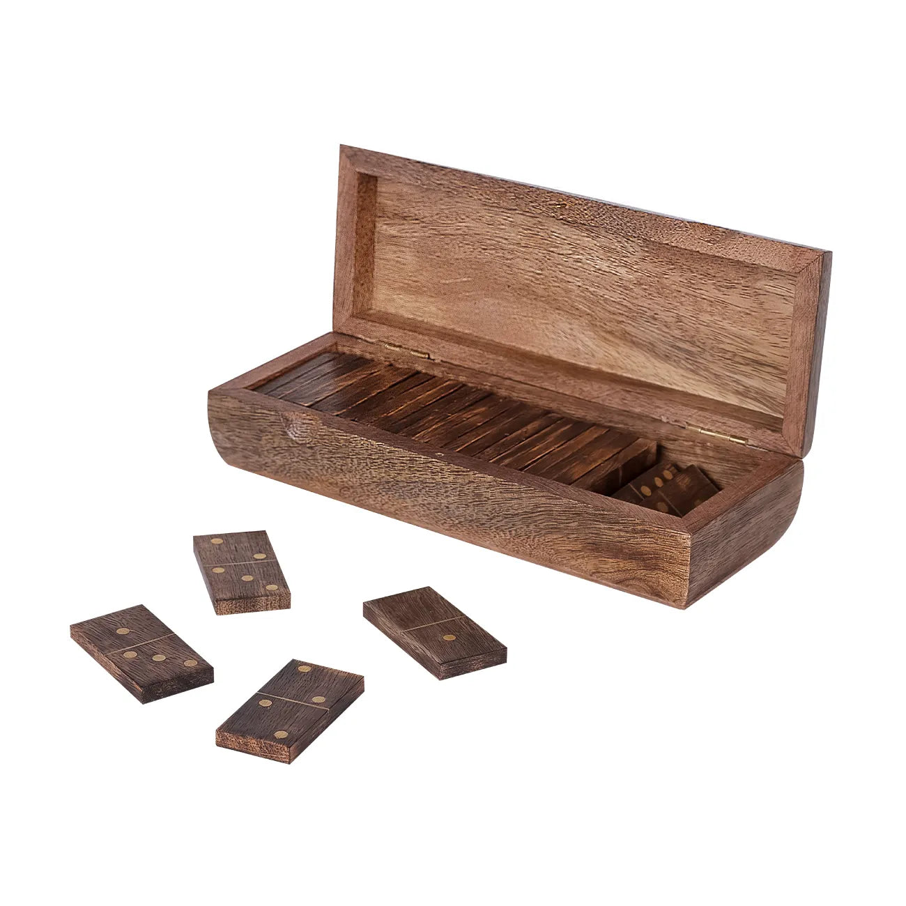 Pryce Mango Wood Domino Game