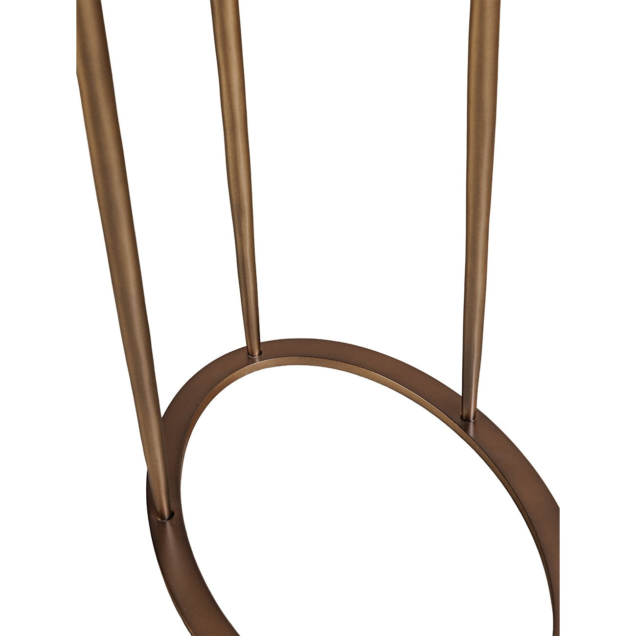 Iota Forest Brown Marble & Gold Oval Side Table - CLEARANCE