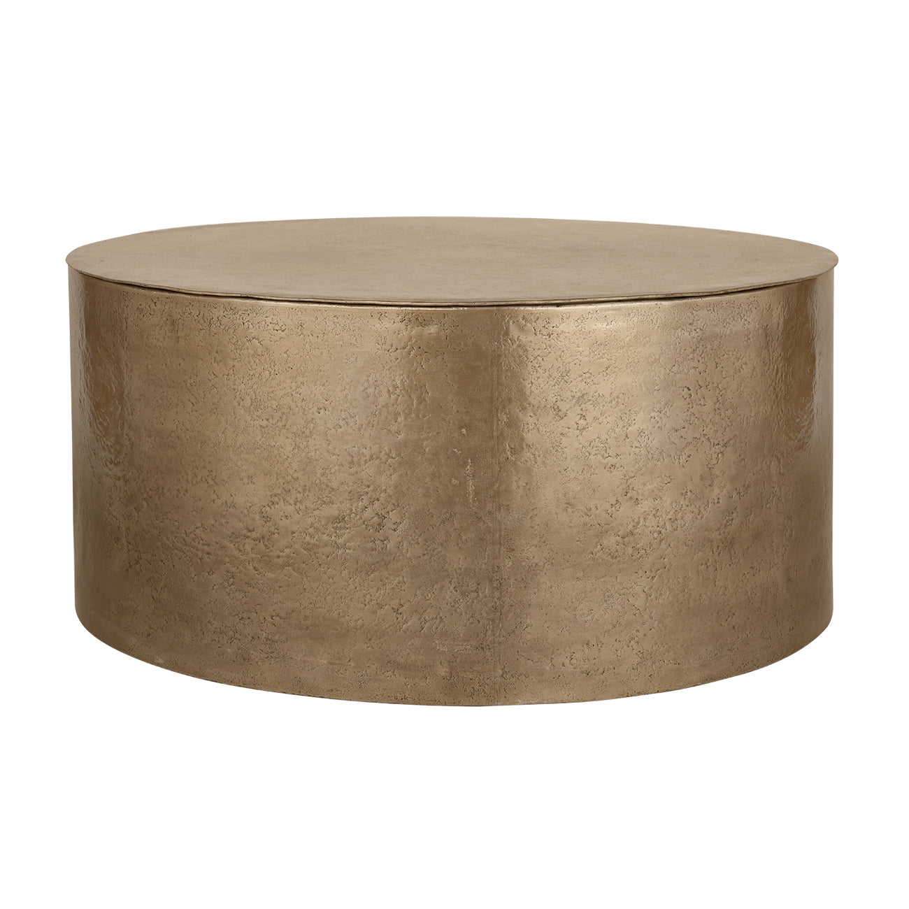 Zander Metal Drum Storage Coffee Table — view 2
